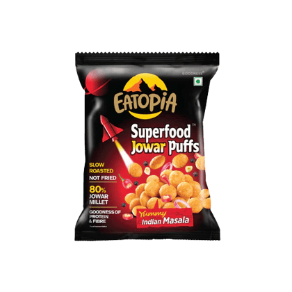 EATOPIA Super food Jowar puffs Yummy Indian Masala