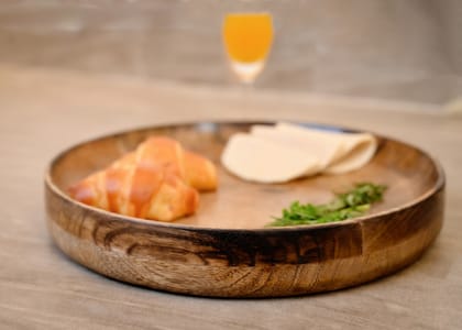 Round Platter in single woodpiece - Hohmgrain