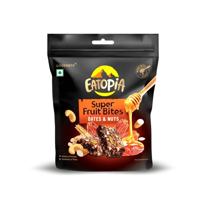 Eatopia Super Fruit Bites - Dates and Nuts Made With Honey