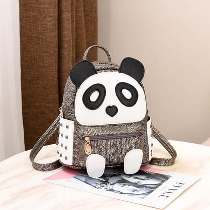 Cartoon panda backpack-Bronze