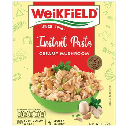 Weikfield Instant Pasta - Creamy Mushroom, 77 G