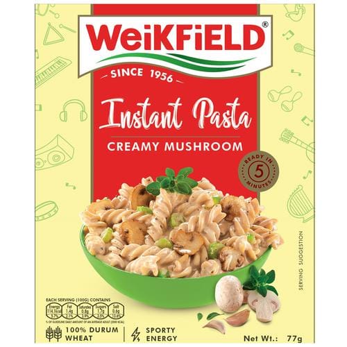 Weikfield Instant Pasta - Creamy Mushroom, 77 G