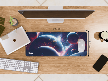 "Galaxy View" Gaming Mousepad – Elevate Your Gaming Experience-Medium (28CM X 60CM)
