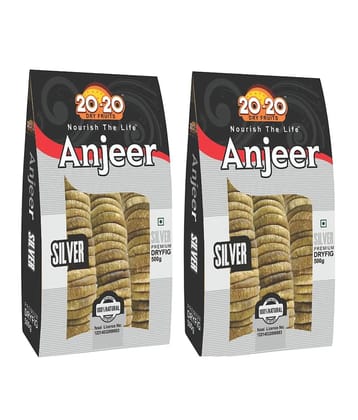 20-20 Dry Fruits Fig (Anjeer) 1000 Pack of 2