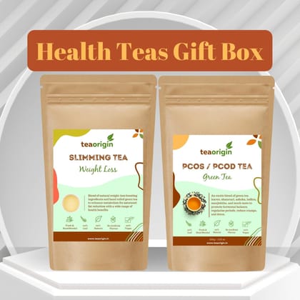 Health Teas Gift Box (PCOD/PCOS Tea & Slimming Tea)-100g + 100g