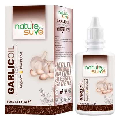 Nature Sure Lahsun Garlic Oil 30ml for Ringworm and Athlete's Foot in Men and Women