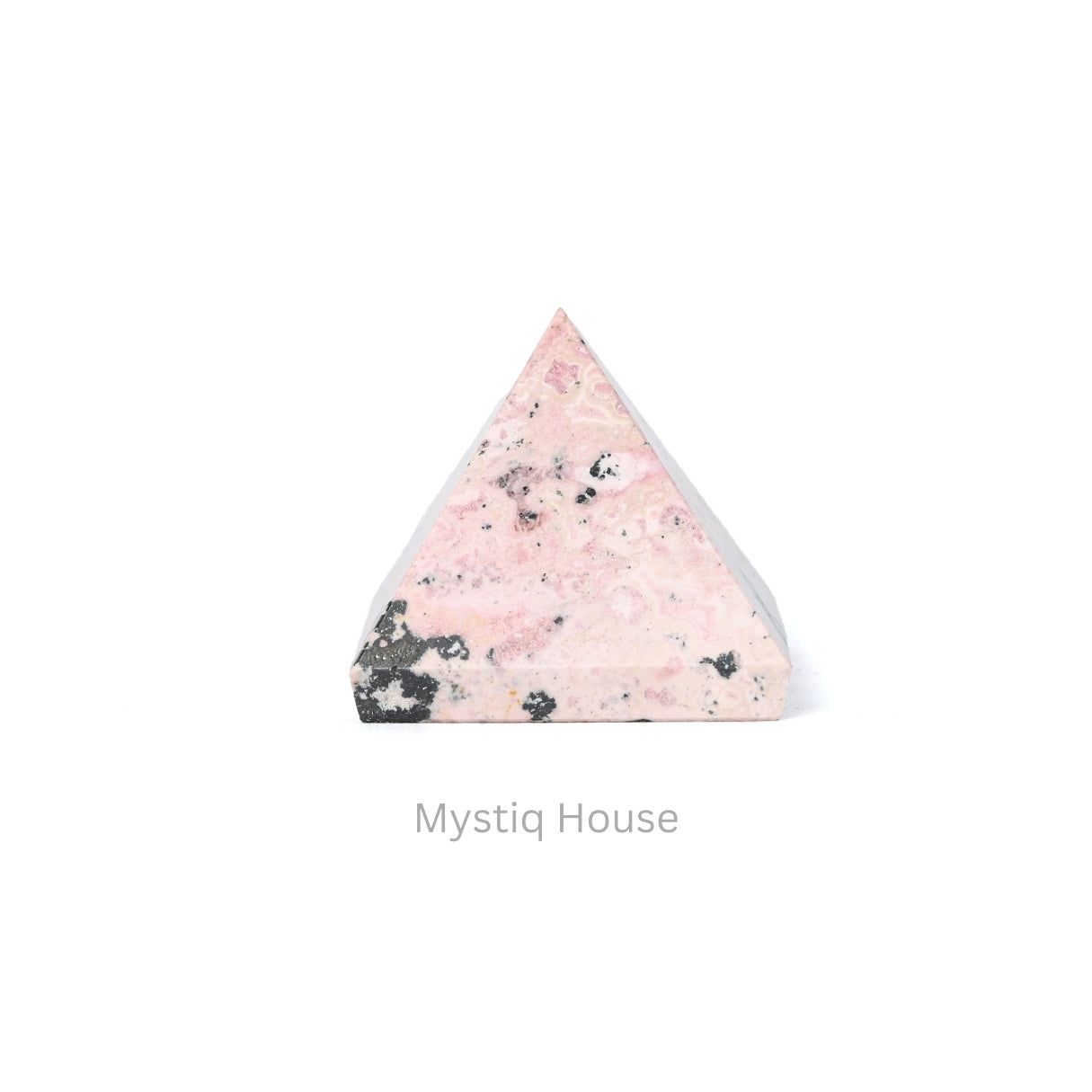 Pink Rhodonite Stone Pyramid-Approx 150-200 gm