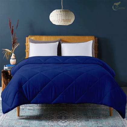 Razzai - 150 GSM Soft AC Comforter Hotel Quality-Down Alternative Comforter - All Season |AC Comforter/Blanket/Quilt/Rajai|Teal-King / Medium Blue