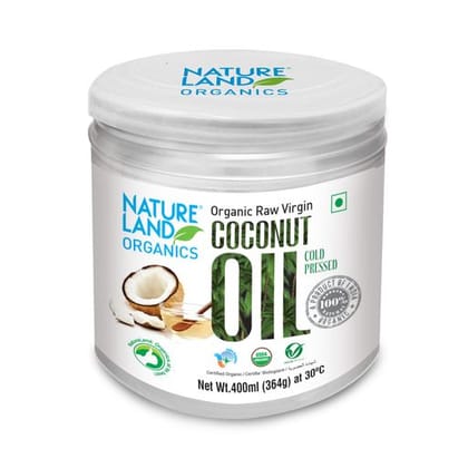 Natureland Organics Coconut Oil, 400 ml