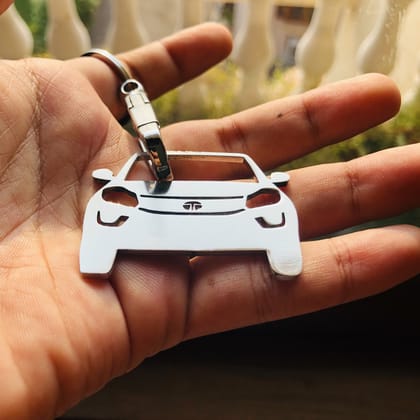 Tata Nexon Car Keychain-Silver