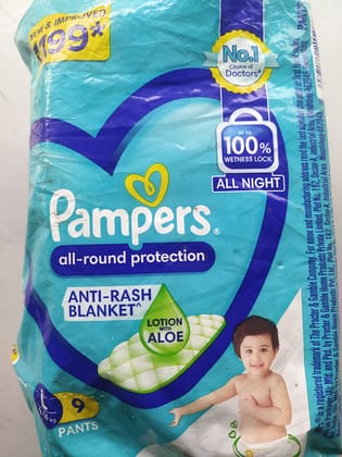 Pampers All-round protection Anti-rash Blanket 9 Pants 