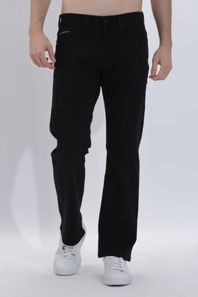 Men's Straight Fit Black Non-Tearing Jeans | Rick Rogue-30