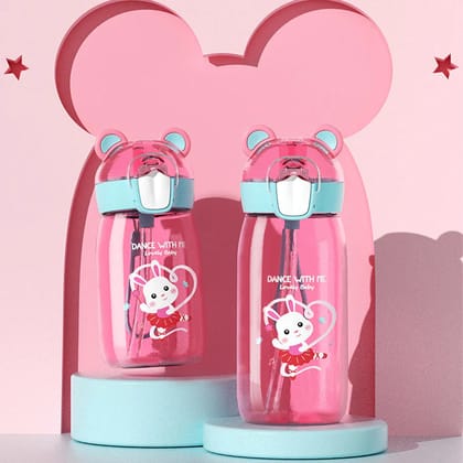 Enchanted Sips Kids' Water Bottle - 400ml-Pink