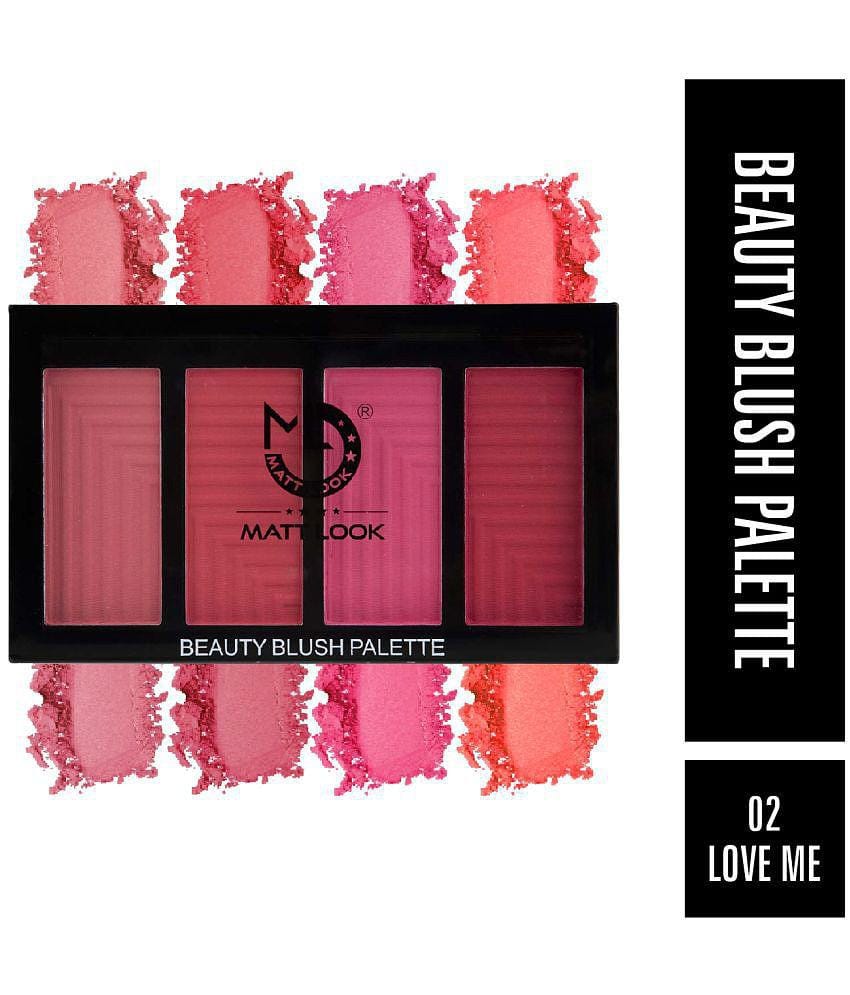 Mattlook Beauty Blush Palette, Face Makeup, Multicolor-2 (20gm)