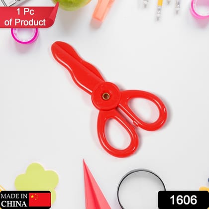 Plastic Child-Safe Scissor Set, Toddlers Training Scissors, Pre-School Training Scissors and Children Art Supplies-1 pc