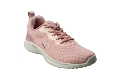 Campus Ladies Peach / White Sports Shoe-Peach/White / 4