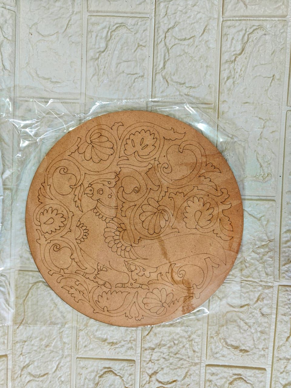 Peacock 2 Pre-marked 10 inch MDF