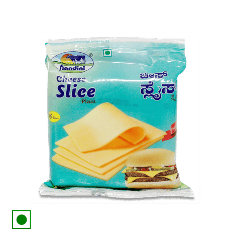 Nandini Plain Cheese Slice, 200 gm Pack