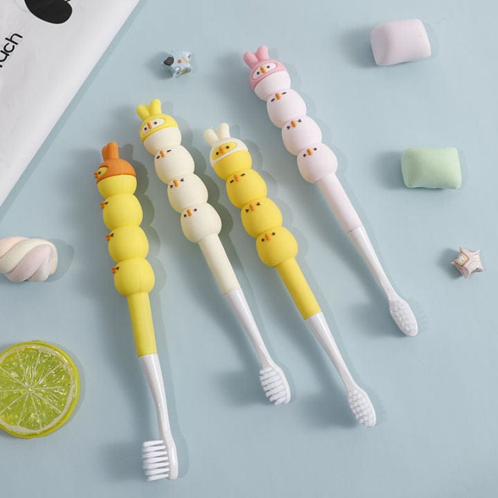 Kawaii Chick With Bunny Ears Toothbrush - Single Piece