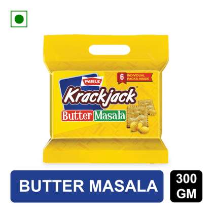 Parle Krack Jack Butter Masala Biscuits, 300 gm Pack