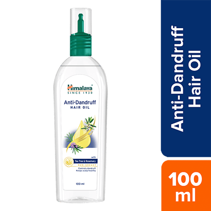 Himalaya Anti-Dandruff Hair Oil - Controls Dandruff & Keep Scalp Healthy, With Tea Tree & Rosemary, 100% Herbal Actives, Non-Greasy, 100 ml(Savers Retail)