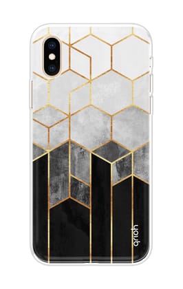 Hexagonal Pattern Soft Cover for iPhone XS Max