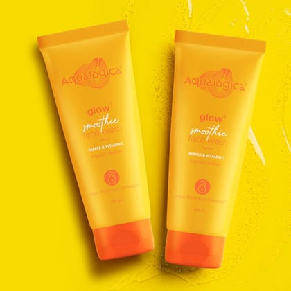 Aqualogica Glow+ Smoothie Face Wash - 100ml (Pack of 2)