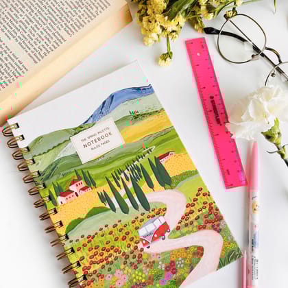 Tuscany City Hard-Bound Spiral Notebook-Ruled