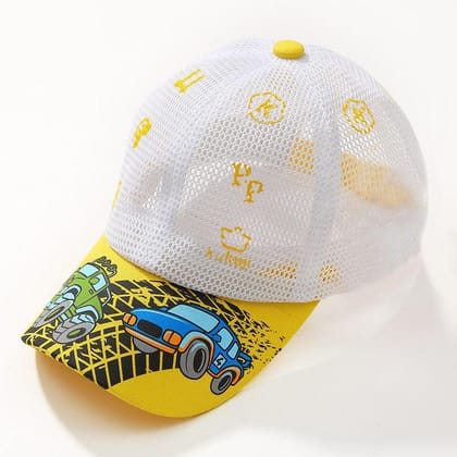 Summer Sun Hats For Boys And Girls-Yellow