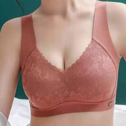 Carrot Red Lycra Bralette-32C