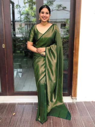 Ethnic Woven Design Zari Banarasi Saree