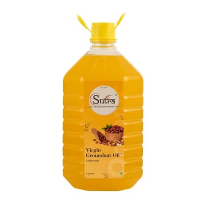 Sutra Virgin Groundnut Oil, 5 L