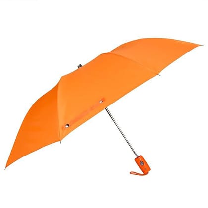 Fendo Katie 2 FOLD AUTO Open 21 Inch Sun And RainProof Mini/Small Umbrella For Men And Women(Orange/Mono)