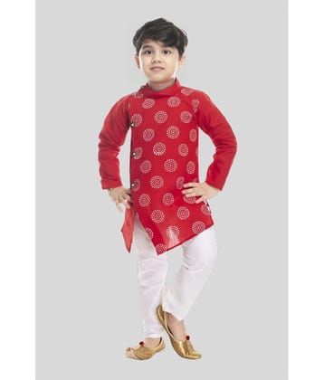 s muktar garments Red Cotton Boys ( Pack of 1 ) - None
