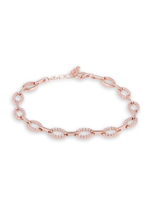 Diamond sea rose gold bracelet