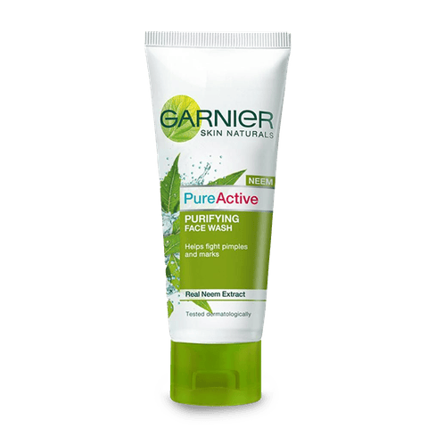 Garnier Skin Naturals Pure Active Neem Face Wash, 50 ml Tube