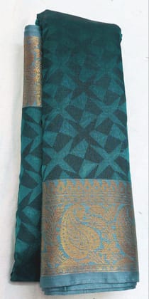 AFSARA SAREES Traditional Art Silk Saree With Blouse Piece (Safayar and Black)