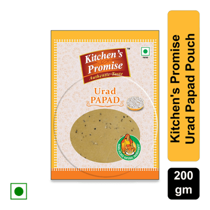 Kitchen's Promise Urad Papad, 200 gm Pouch