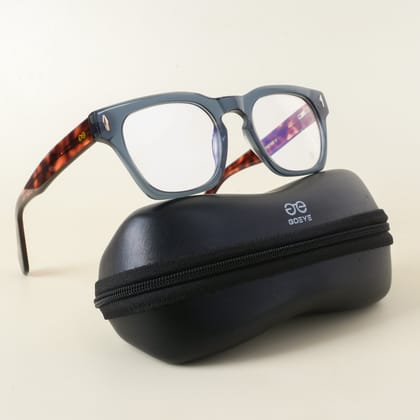 Goeye Grey Square Acetate Eyeglasses for Men & Women (214GE1784-C4)