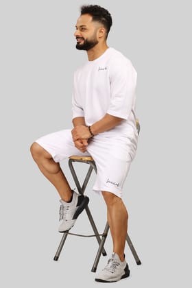 Oversized Shorts White-S