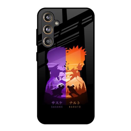 Minimalist Anime Glass Case for Samsung Galaxy M55s