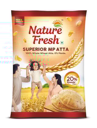 Nature Fresh Nature Fresh Sampoorna Chakki Atta (Superior Mp Atta), 5 Kg