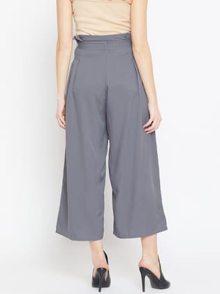 Women Pink Relaxed Loose Fit Solid Parallel Trousers