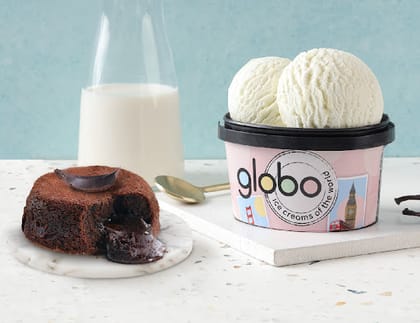 Choco Lava + Vanilla Ice Cream