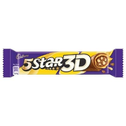Cadbury 5 Star 3D Chocolate Bar, 42 gm