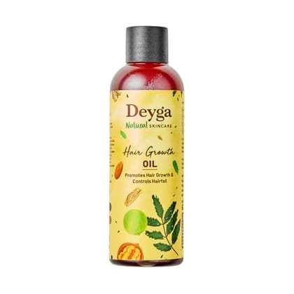 Deyga Hair Growth Oil (100ml) | Promotes Hair Growth | Reduces Hairfall | Repairs Damaged Hair | Makes Hair Soft & Smooth | Infused with Hibiscus, Rosemary & Grapeseed oil
