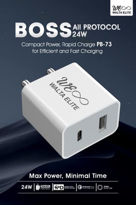 Walta Elite PB 73 GEN CHARGER 45W  2 Type-C PORT
