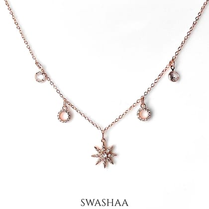 Rosa Rosegold Plated Necklace