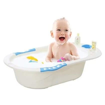 Honey Bee Dolphin Luxury Baby Bath Tub with Sling, 10 Colored Balls, Shower Mug For Newborn to 2 Years, Safe & Fun Bath Time