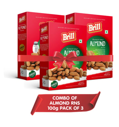 Brill Roasted & Salted Almonds (100g x 3pkts) 300g